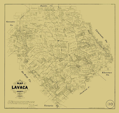 Picture of LAVACA COUNTY TEXAS - WALSH 1879 