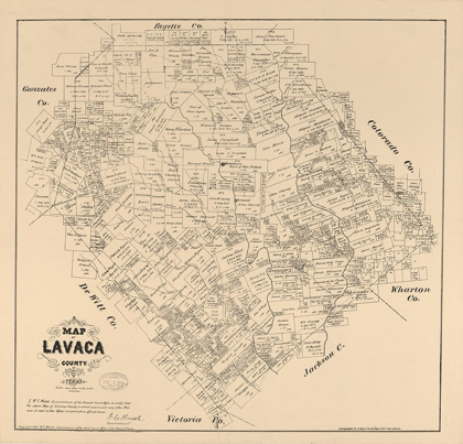 Picture of LAVACA COUNTY TEXAS - WALSH 1879 