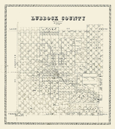 Picture of LUBBOCK COUNTY TEXAS - STAKEMANN 1879 