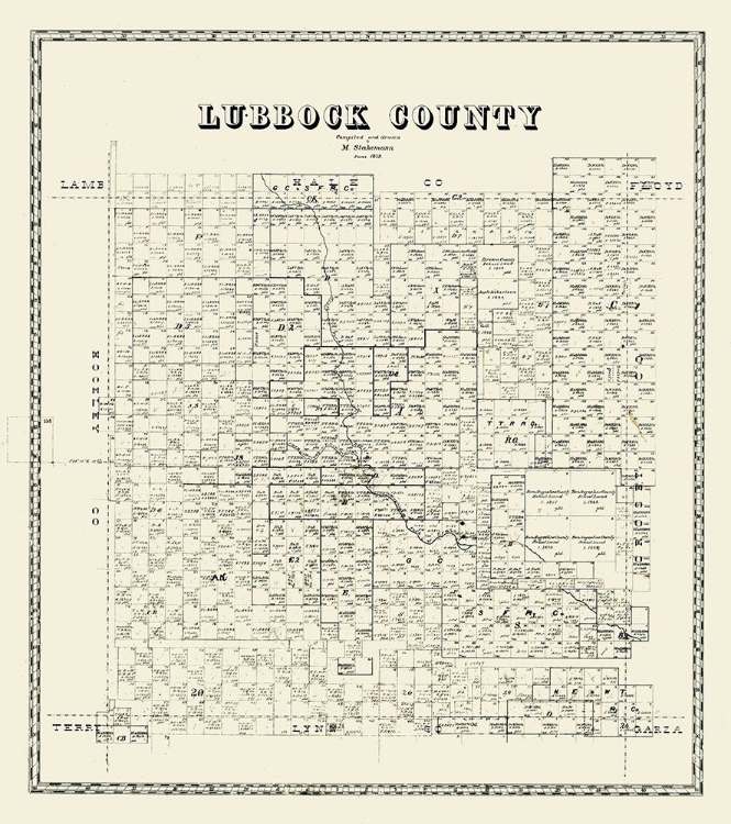 Picture of LUBBOCK COUNTY TEXAS - STAKEMANN 1879 