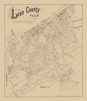 Picture of LEON COUNTY TEXAS - WALSH 1879 