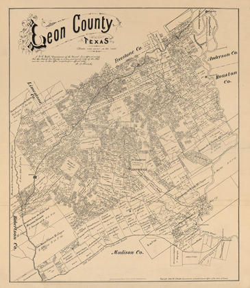 Picture of LEON COUNTY TEXAS - WALSH 1879 