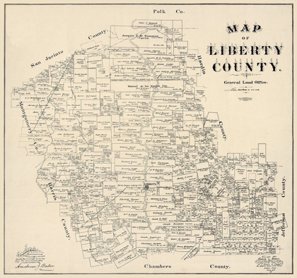 Picture of LIBERTY COUNTY TEXAS - BAKER 1895 