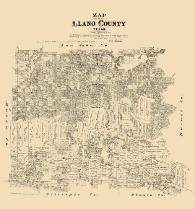 Picture of LLANO COUNTY - WALSH 1879 
