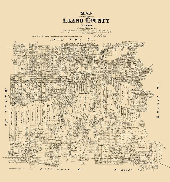 Picture of LLANO COUNTY - WALSH 1879 