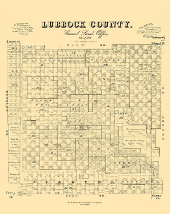 Picture of LUBBOCK COUNTY TEXAS - MCGAUHEY 1892 