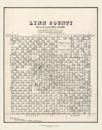 Picture of LYNN COUNTY TEXAS - MCGAUGHEY 1891 