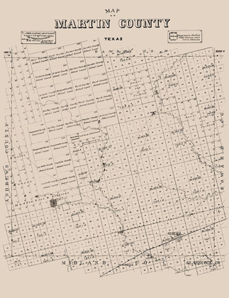 Picture of MARTIN COUNTY TEXAS - ACKERMAN 1894 