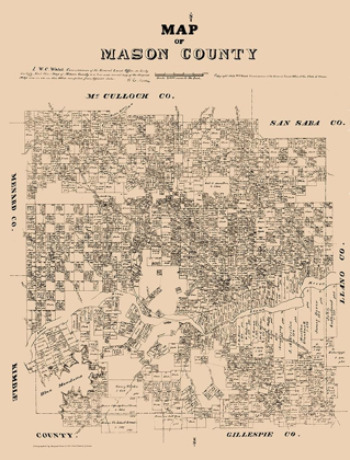 Picture of MASON COUNTY TEXAS - WALSH 1879 