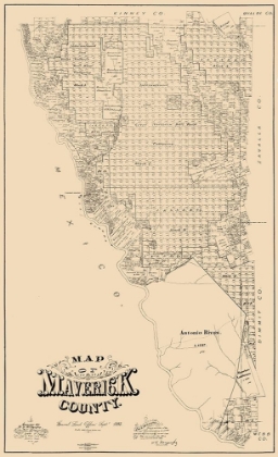 Picture of MAVERICK COUNTY TEXAS - MCGAUGHEY 1893 