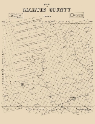 Picture of MARTIN COUNTY TEXAS - ABRAMS 1894 