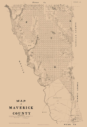 Picture of MARVERICK COUNTY TEXAS - WALSH 1897 