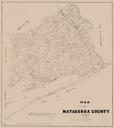 Picture of MATAGORDA COUNTY TEXAS - WALSH 1879 