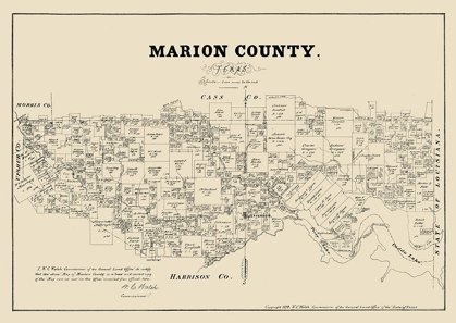 Picture of MARION COUNTY TEXAS - WALSH 1879 