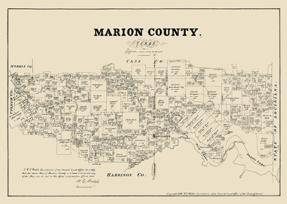 Picture of MARION COUNTY TEXAS - WALSH 1879 