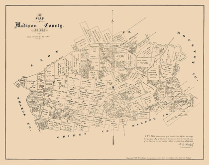 Picture of MADISON COUNTY TEXAS - WALSH 1879 