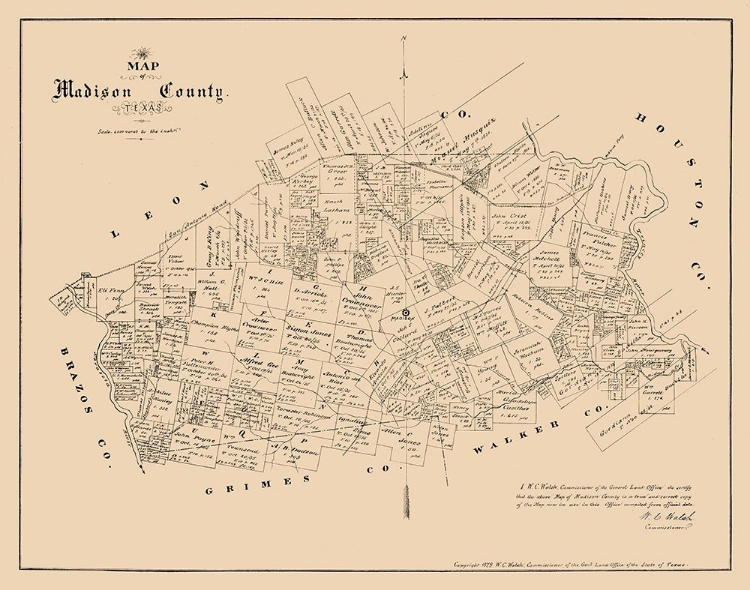 Picture of MADISON COUNTY TEXAS - WALSH 1879 