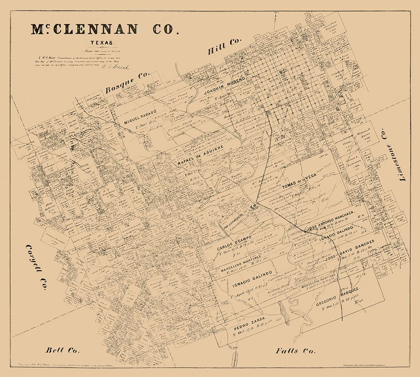 Picture of MCLENNAN COUNTY TEXAS - WALSH 1880 