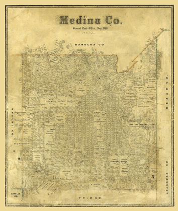 Picture of MEDINA COUNTY TEXAS - BLAU 1880 