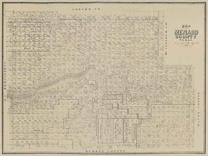 Picture of MENARD COUNTY TEXAS - CLARK 1894 