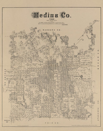 Picture of MEDINA COUNTY TEXAS - WALSH 1879 