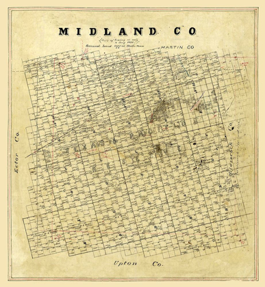 Picture of MIDLAND COUNTY TEXAS -1896