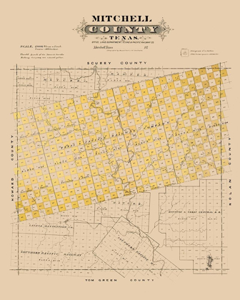 Picture of MITCHELL COUNTY TEXAS - GAST 1870 