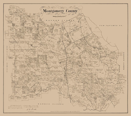 Picture of MONTGOMERY COUNTY TEXAS - WALSH 1880 