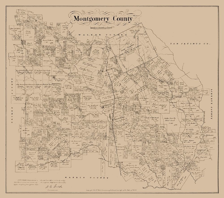 Picture of MONTGOMERY COUNTY TEXAS - WALSH 1880 