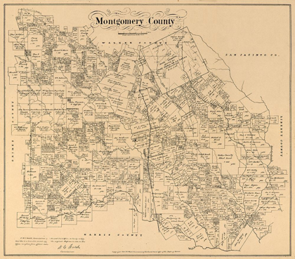 Picture of MONTGOMERY COUNTY TEXAS - WALSH 1880 