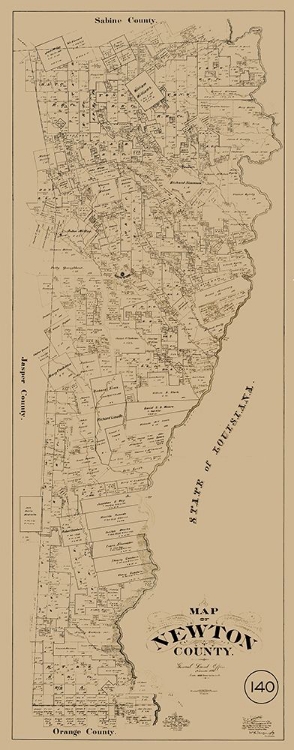 Picture of NEWTON COUNTY TEXAS - MCGAUGHEY 1893 