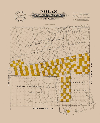 Picture of NOLAN COUNTY TEXAS - GAST 1870 