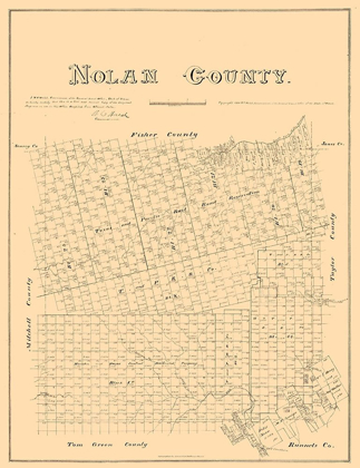 Picture of NOLAN COUNTY TEXAS - WALSH 1880 