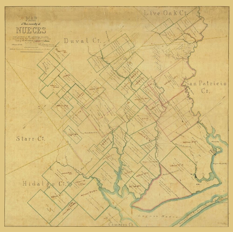Picture of NUECES COUNTY TEXAS - BLUCHER 1859 