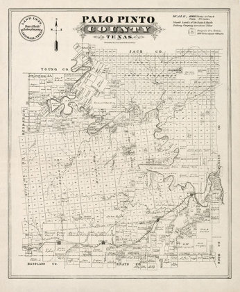 Picture of PALO PINTO COUNTY TEXAS - GAST 1880 