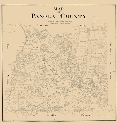Picture of PANOLA COUNTY TEXAS - SMITH 1897 