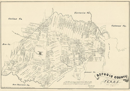 Picture of REFUGIO COUNTY TEXAS - WALSH 1879 