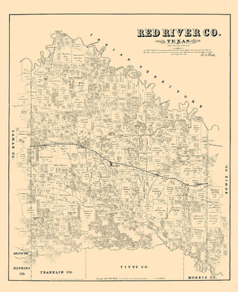 Picture of RED RIVER COUNTY - WALSH 1879 