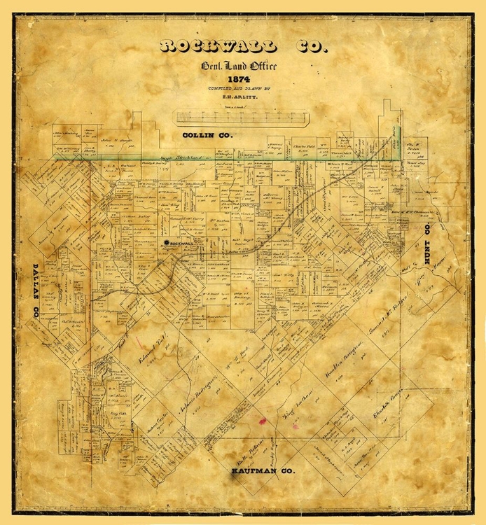 Picture of ROCKWALL COUNTY TEXAS - ARLITT 1874 