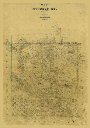 Picture of RUNNELS COUNTY TEXAS - BROWN 1867 