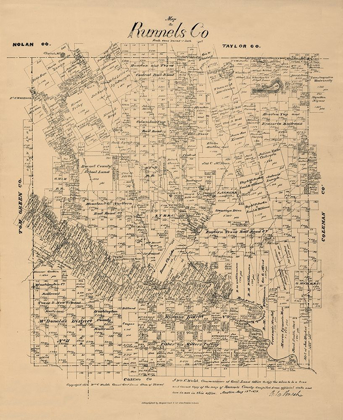 Picture of RUNNELS COUNTY TEXAS - WALSH 1879 