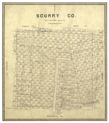 Picture of SCURRY COUNTY TEXAS - WALSH 1880 