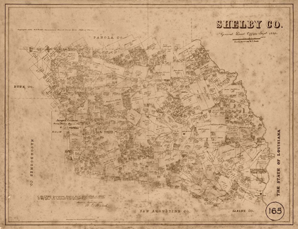 Picture of SHELBY COUNTY TEXAS - WALSH 1880 