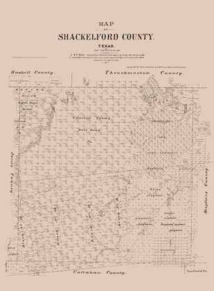 Picture of SHACKELFORD COUNTY TEXAS - WALSH 1879 