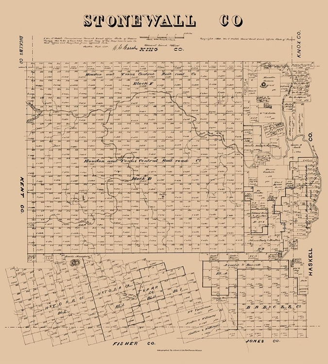 Picture of STONEWALL COUNTY TEXAS - WALSH 1880 