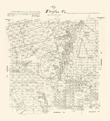 Picture of TAYLOR COUNTY TEXAS - WALSH 1879 