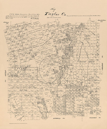 Picture of TAYLOR COUNTY TEXAS - WALSH 1879 