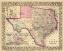 Picture of TEXAS COUNTY MAP - MITCHELL 1870 