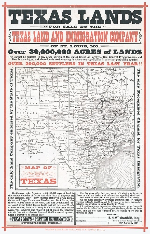 Picture of TEXAS LANDS SALE - WOODWORTH 