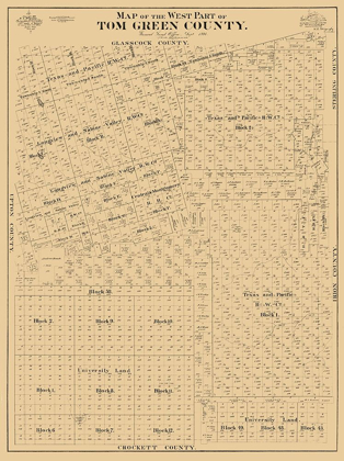 Picture of TOM GREEN COUNTY WEST - MCCAUGHY 1894 